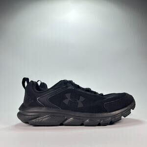 Under Armour Charged Assert 9 Black Running Shoes 3024591-002 Women's Size 8